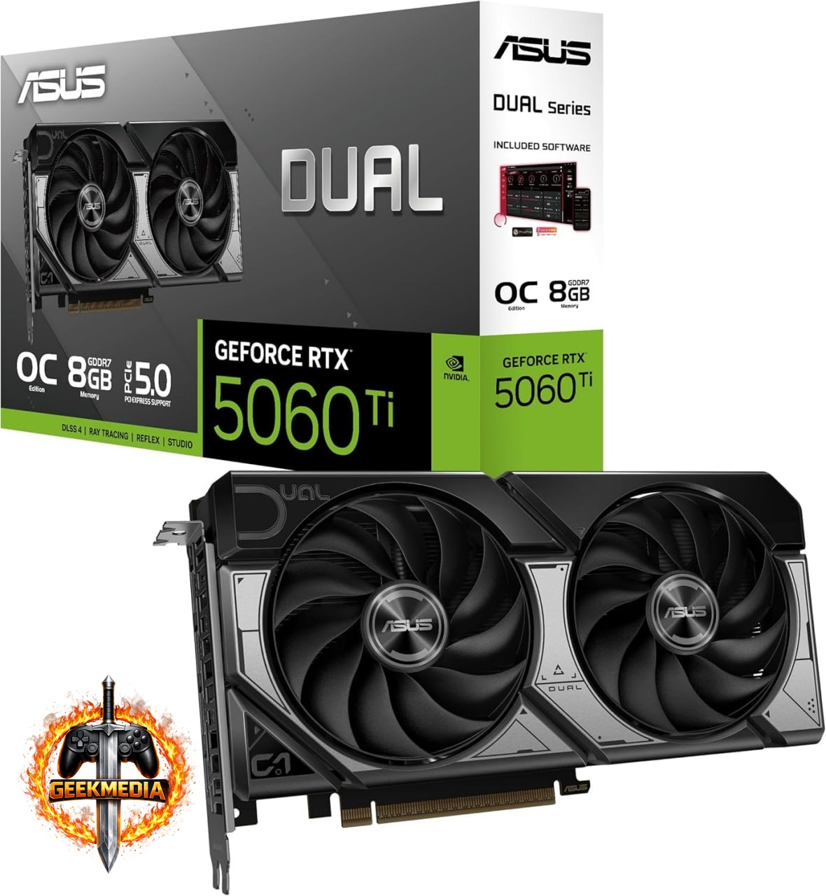 Placa de Vídeo ASUS DUAL-RTX 5060 Ti