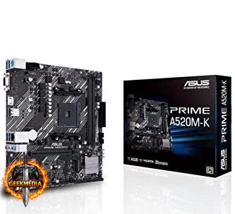 Placa Mãe Asus AMD AM4 Prime A520M-K