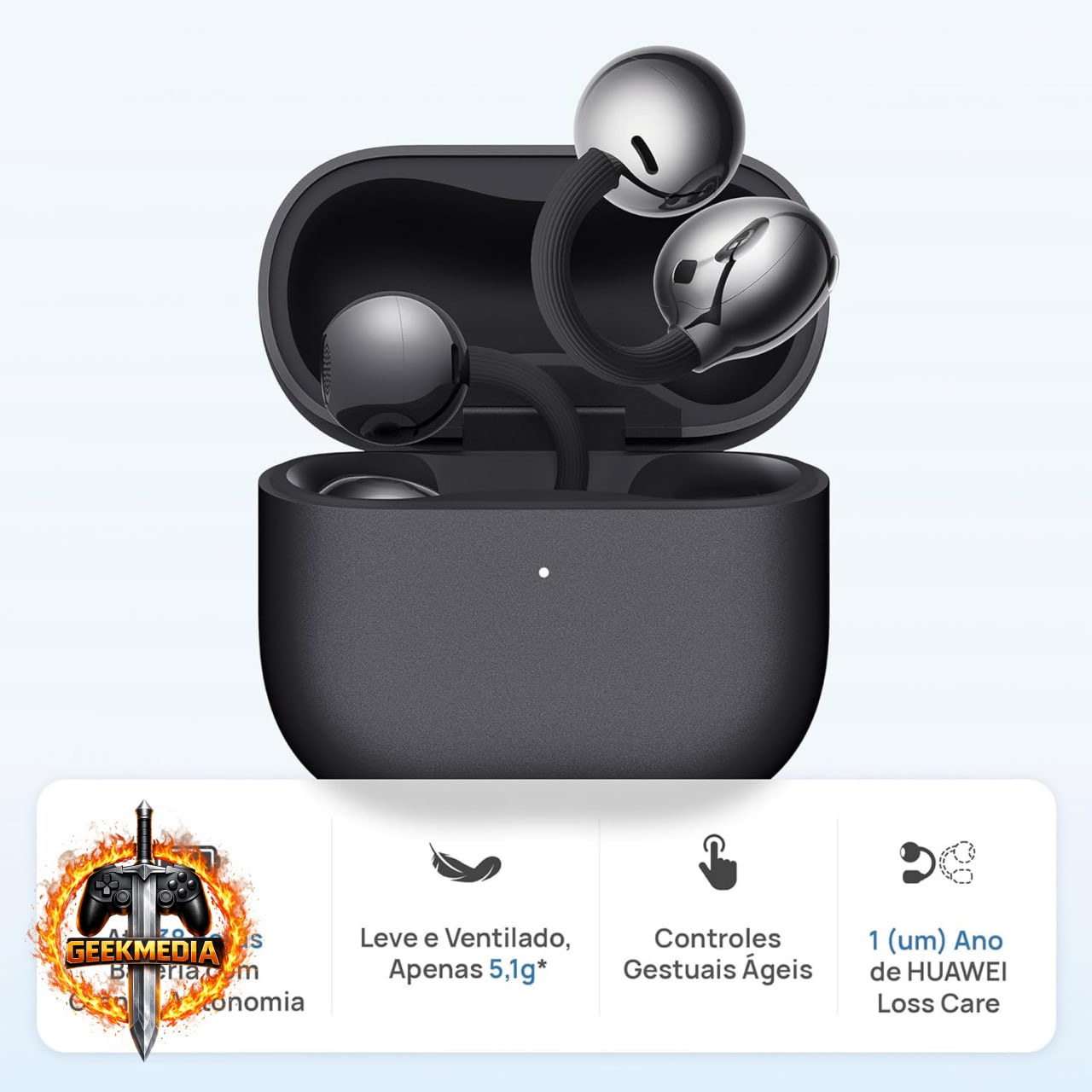HUAWEI FreeClip 2 - Design em C Open-ear
