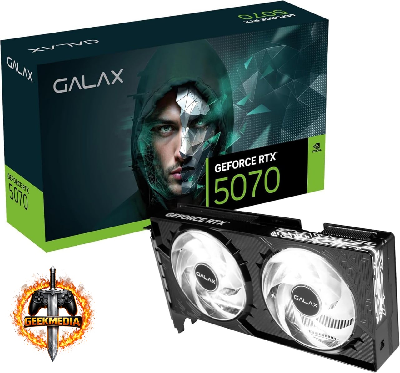 Placa de Vídeo GALAX GeForce RTX 5070, 12GB GDDR7