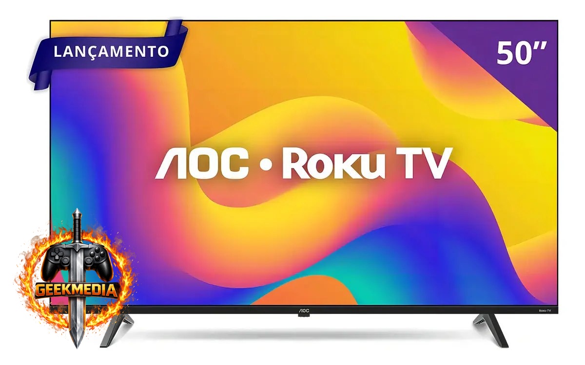 Smart TV Roku TV 50" 4K UHD AOC Bivolt