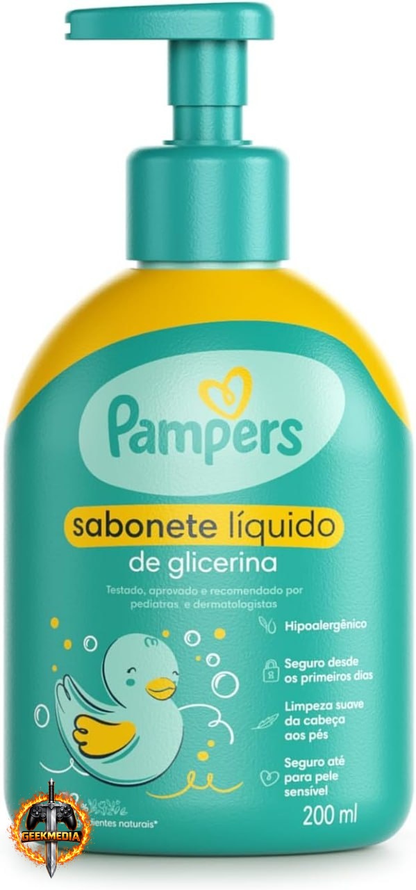 Pampers Sabonete Líquido Glicerina 200ml