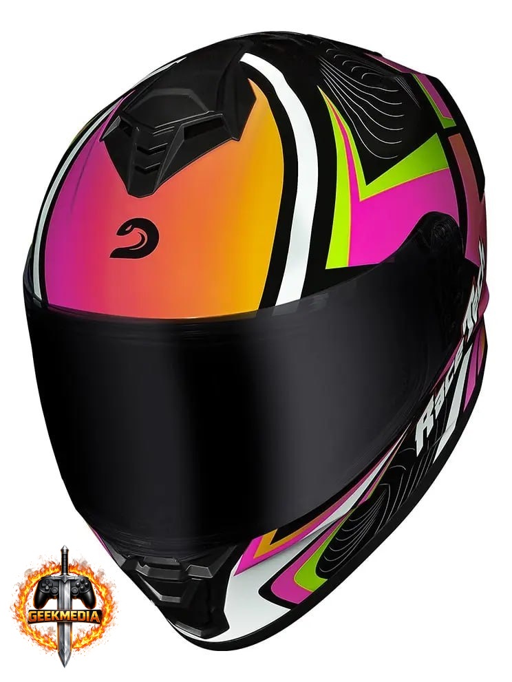 Capacete Para Motociclismo Hit Draw Race Tech