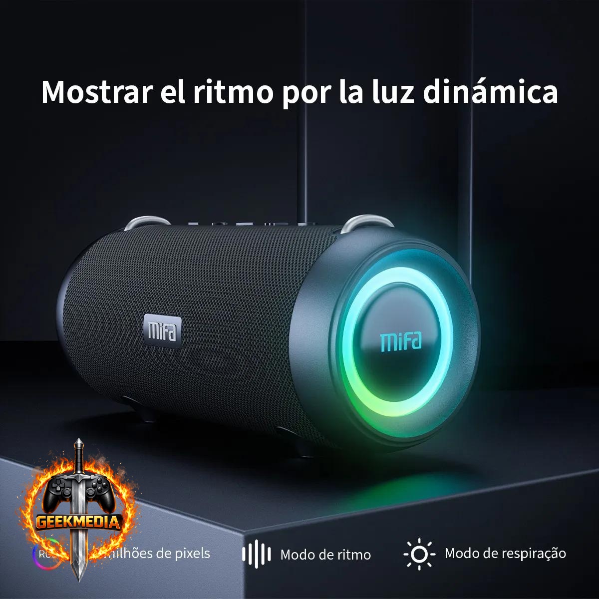 Caixa de Som Bluetooth Mifa A90, 60W, Preta