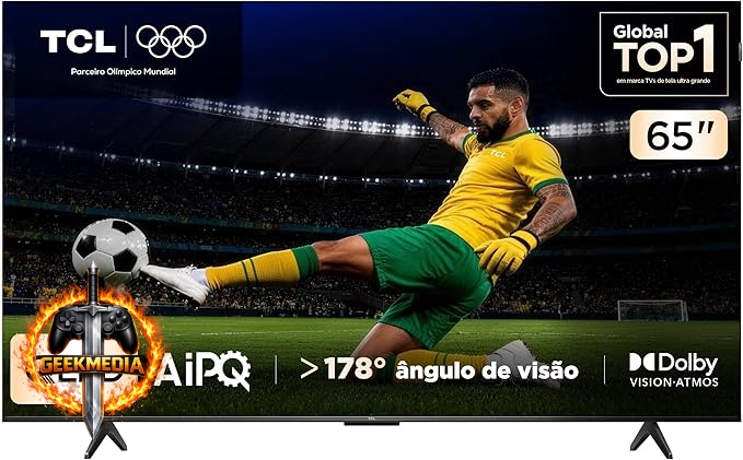 Smart TV TCL QLED 65 Polegadas 4K
