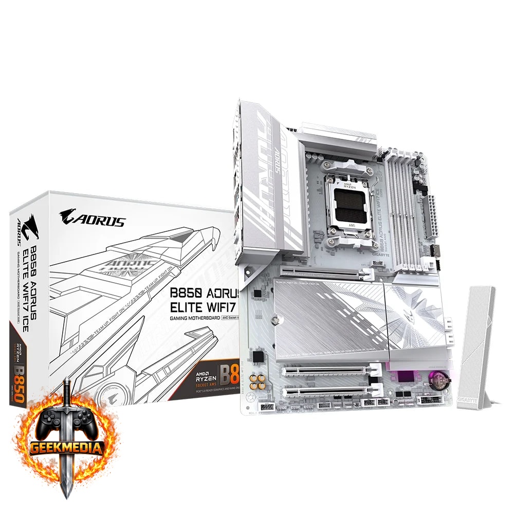 Placa Mãe Gigabyte B850 AORUS ELITE WIFI7 ICE