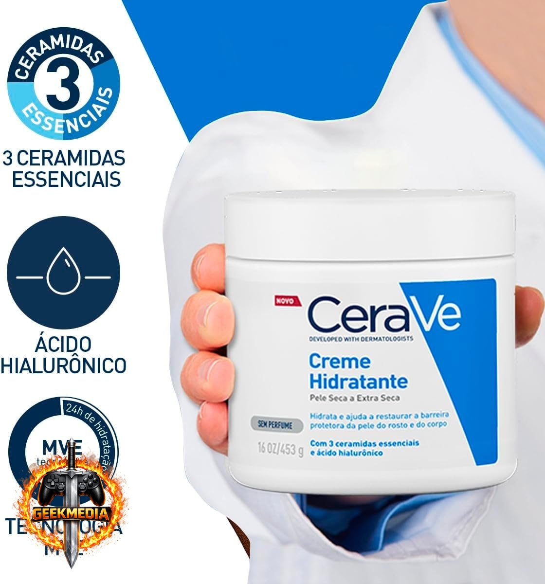 CeraVe Creme Hidratante Corporal 453g