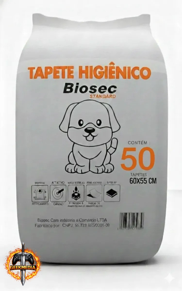 Tapete Higiênico Descartável para Cães 50 Unidades (60x55)