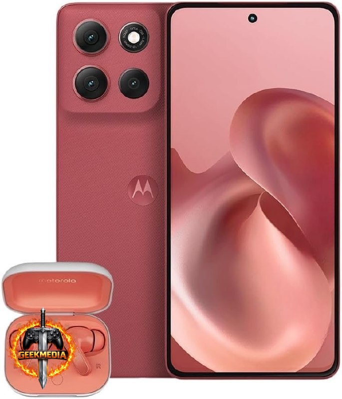 Smartphone Motorola Moto g86 5G Vermelho  Fone Bluetooth Buds