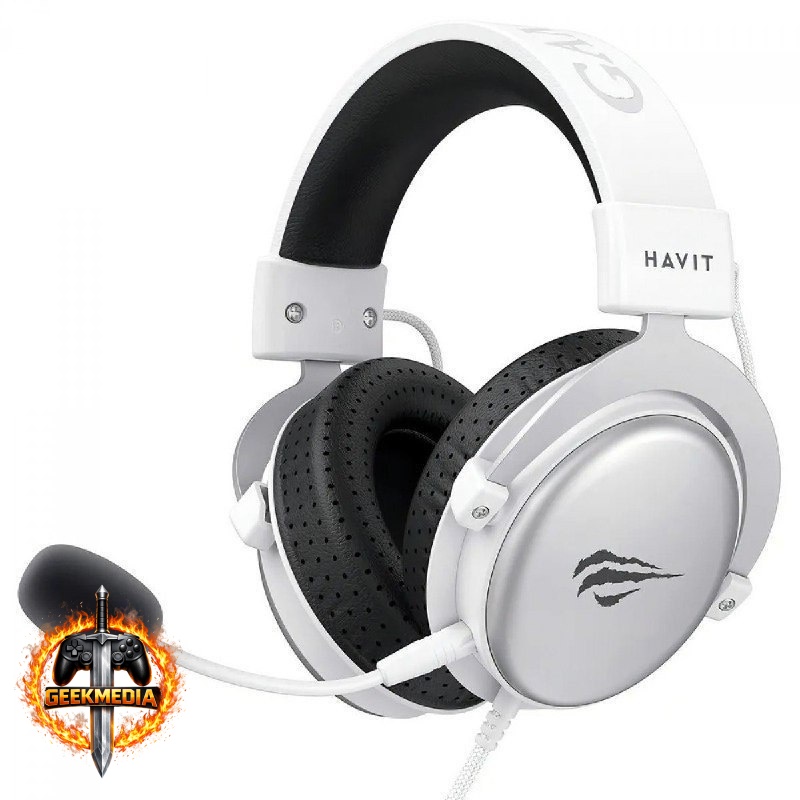 Fone De Ouvido Gamer Headset Havit H2015d Branco