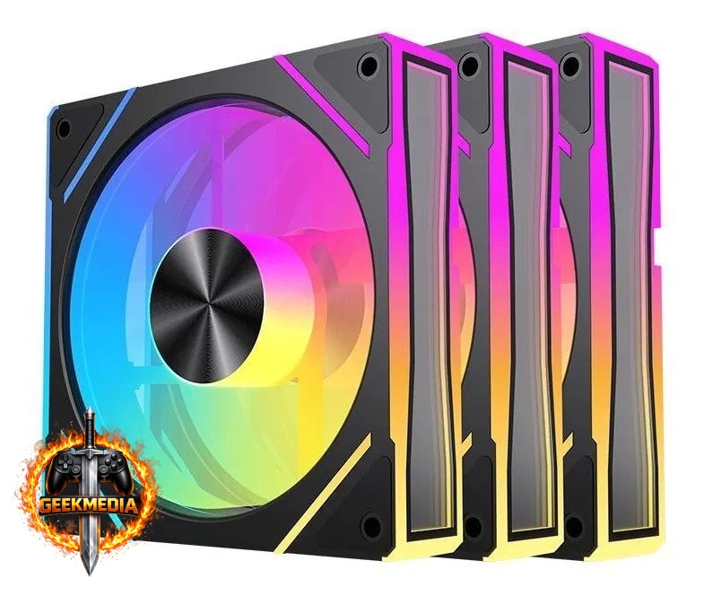 Kit Ventoinhas Acegeek Silverline ARGB 3x120mm