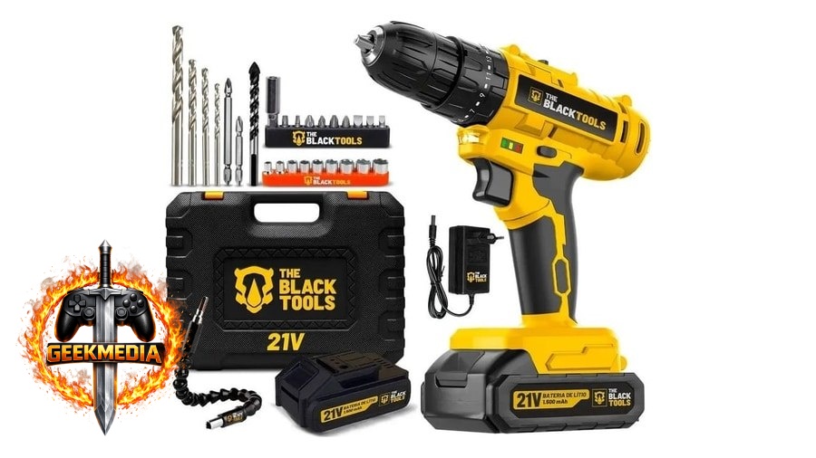 Parafusadeira Furadeira De Impacto A Bateria 21V