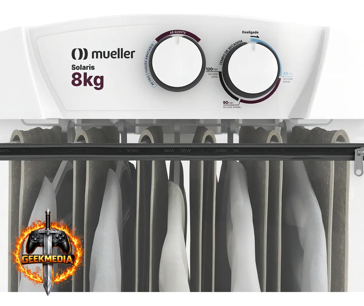 Secadora De Parede Mueller Solaris Timer 8 Kg