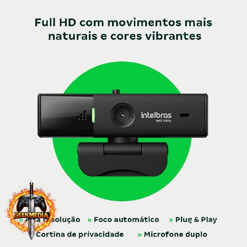 Intelbras WCI1080P - Webcam Full HD 60 FPS