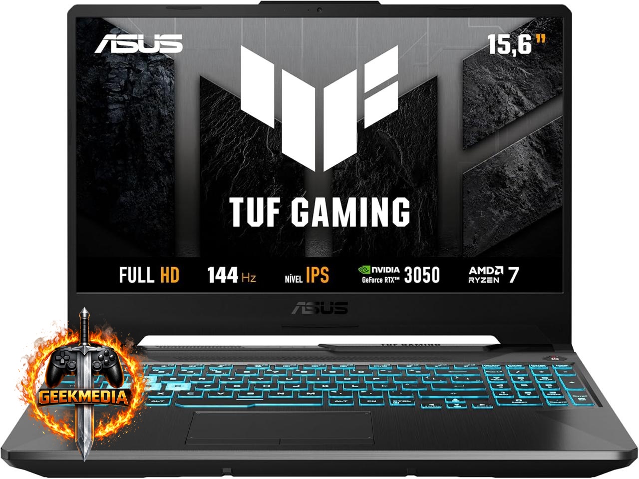 Notebook ASUS TUF A15 Ryzen 7 RTX 3050