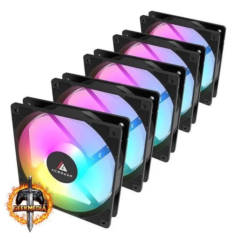 Kit Ventoinhas Acegeek Rw12 5x1 Rainbow