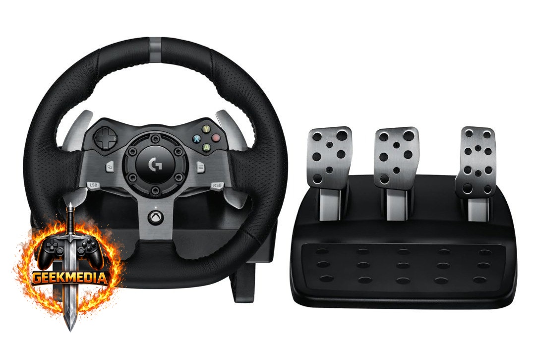 Volante Logitech G920 Driving Force e Pedais