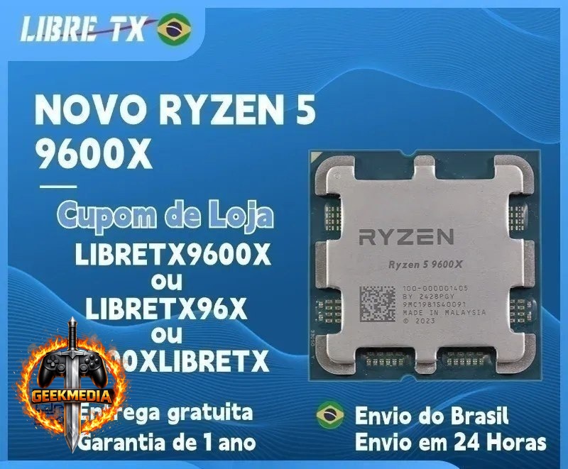 Processador AMD Ryzen 5 9600x DDR5 AM5
