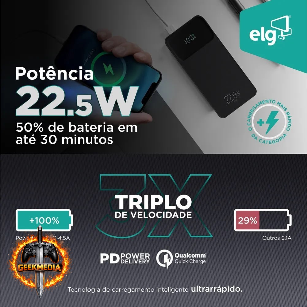 Power Bank ELG PB200BK 20000mAh