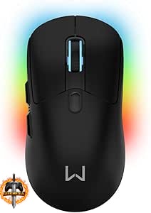 Mouse Magnus Wireless com Base Preto Warrior MO421