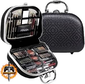 Maleta Com Kit De Maquiagem Fenzza Preto