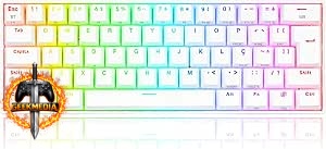 Teclado Mecânico Gamer Redragon Draconic Pro RGB Branco