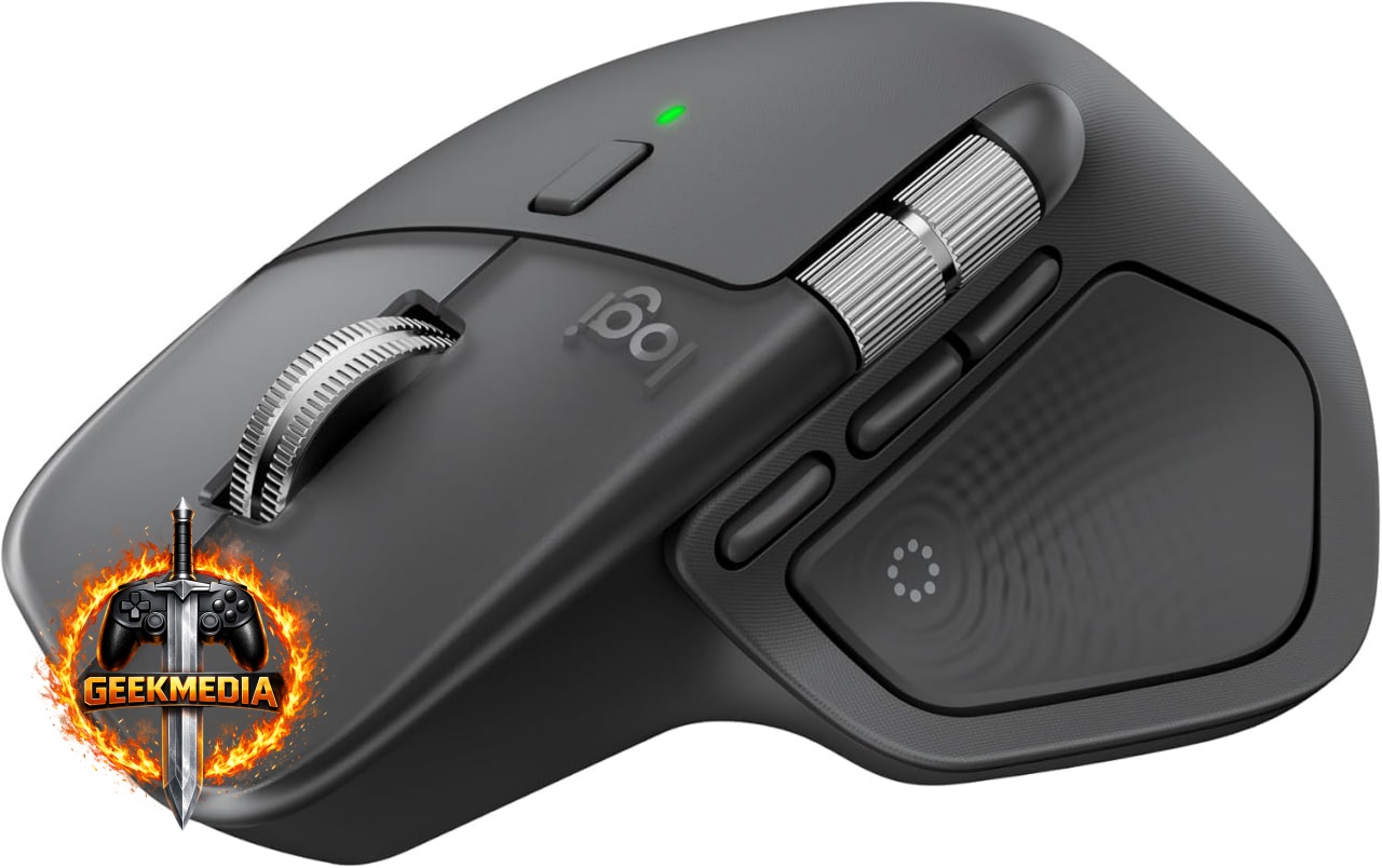 Mouse Sem Fio Logitech MX Master 4 Cinza Claro