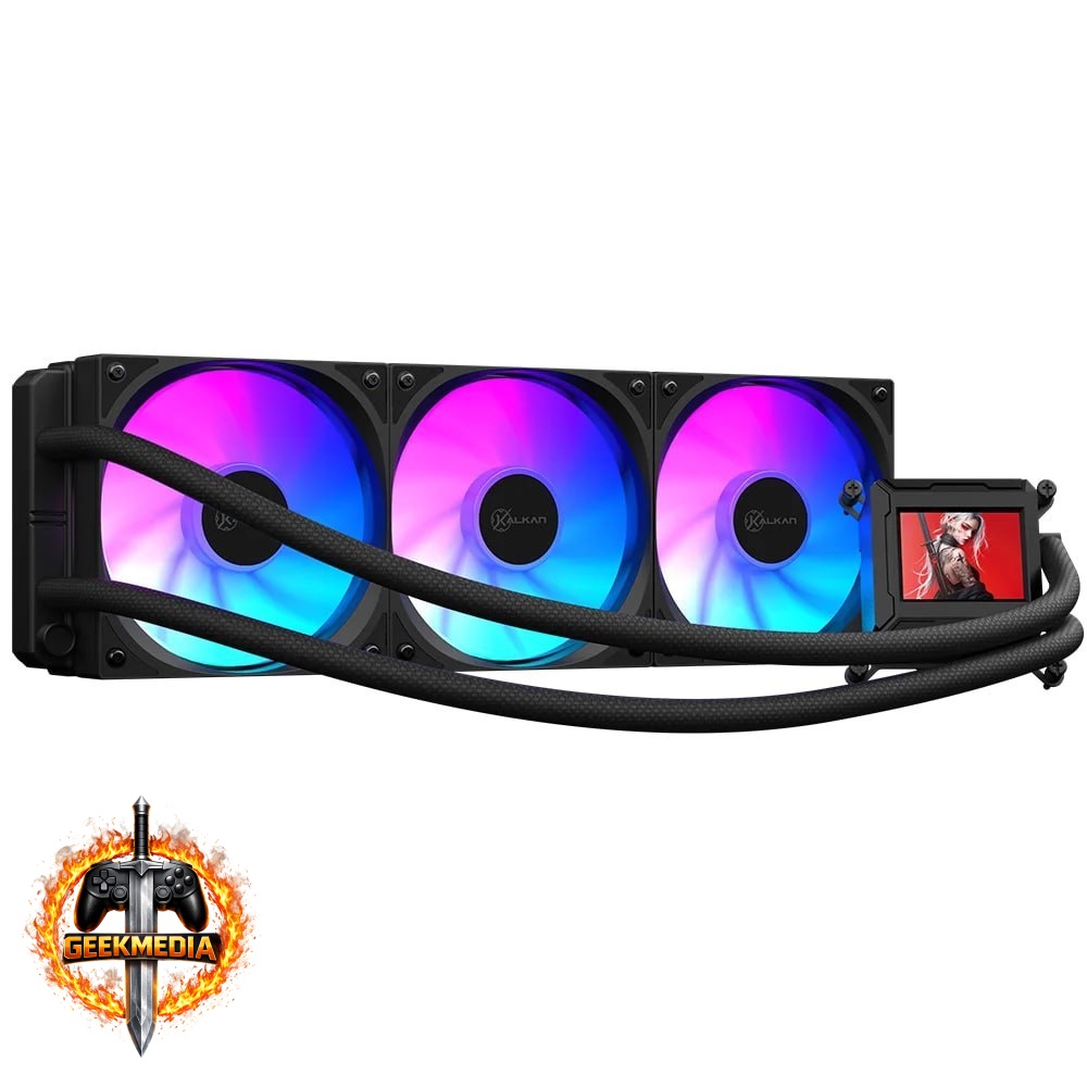 Water Cooler Kalkan Aura LCD ARGB Display Custom 360mm
