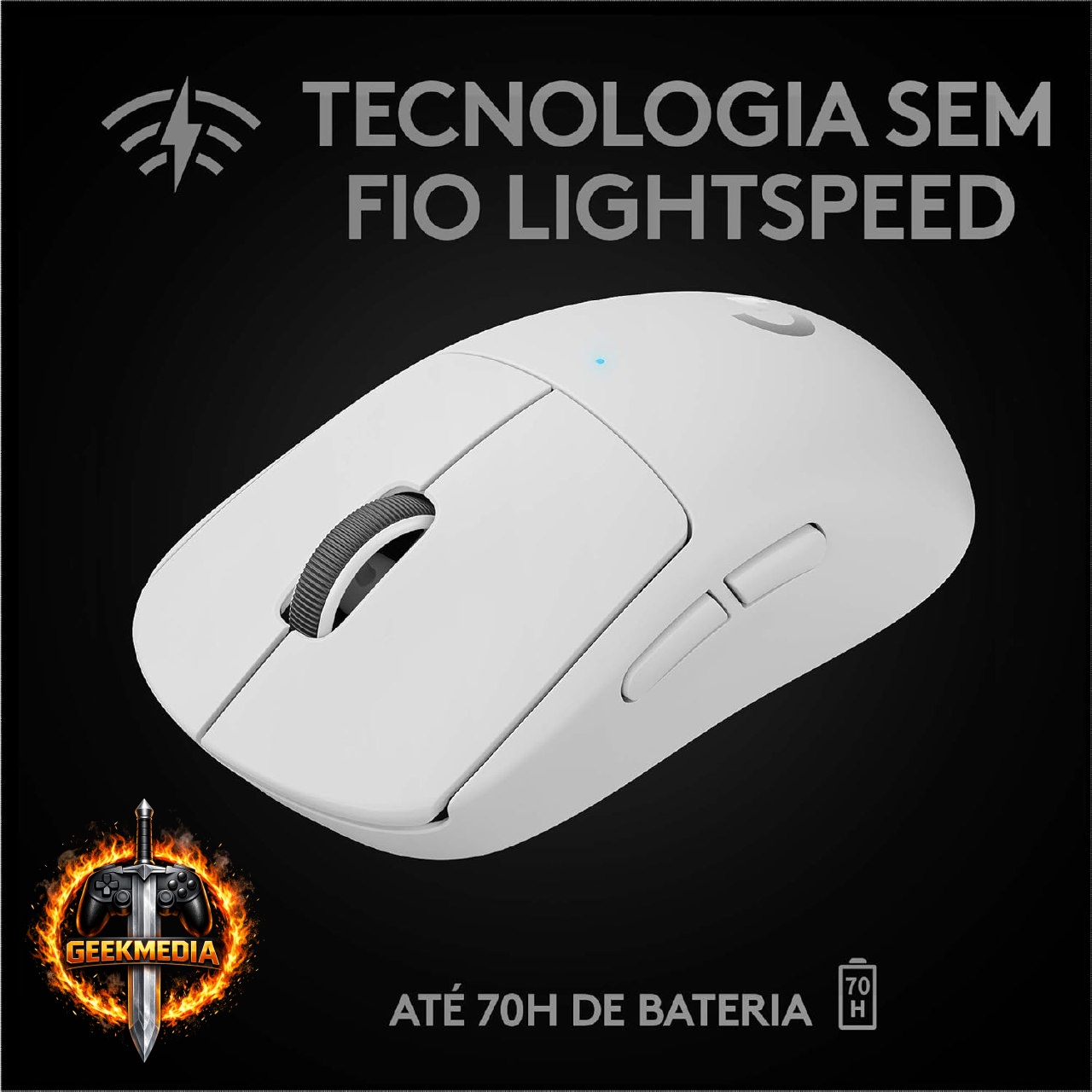 Mouse Gamer Sem Fio Logitech G PRO X SUPERLIGHT