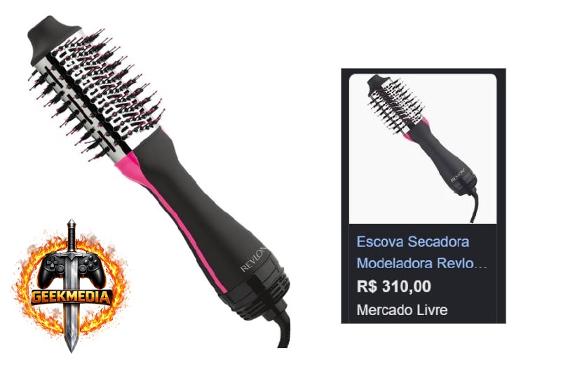 Escova Secadora Modeladora Revlon Titanium Max Edition 1200w (220V)