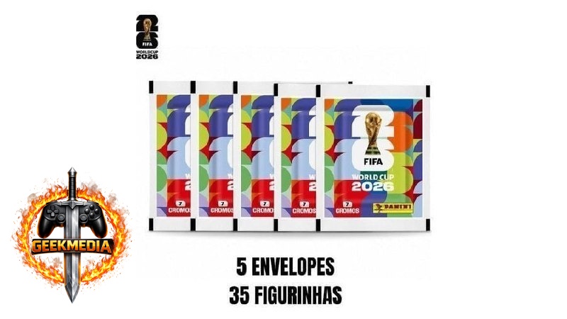 KIT Figurinhas Copa 2026 5 Envelopes