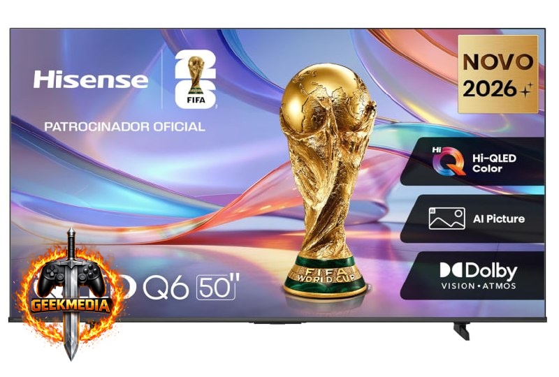 Smart TV 4K 50" 50Q6QVV com Processador AI Hisense