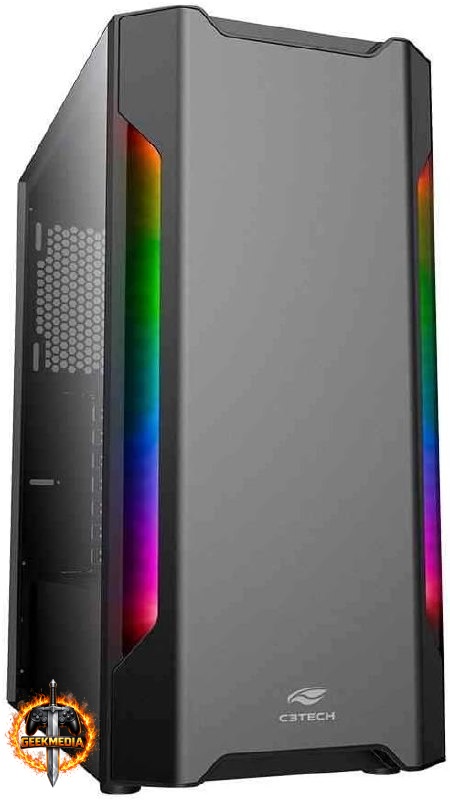 Gabinete Gamer C3Tech MT-G680SBK