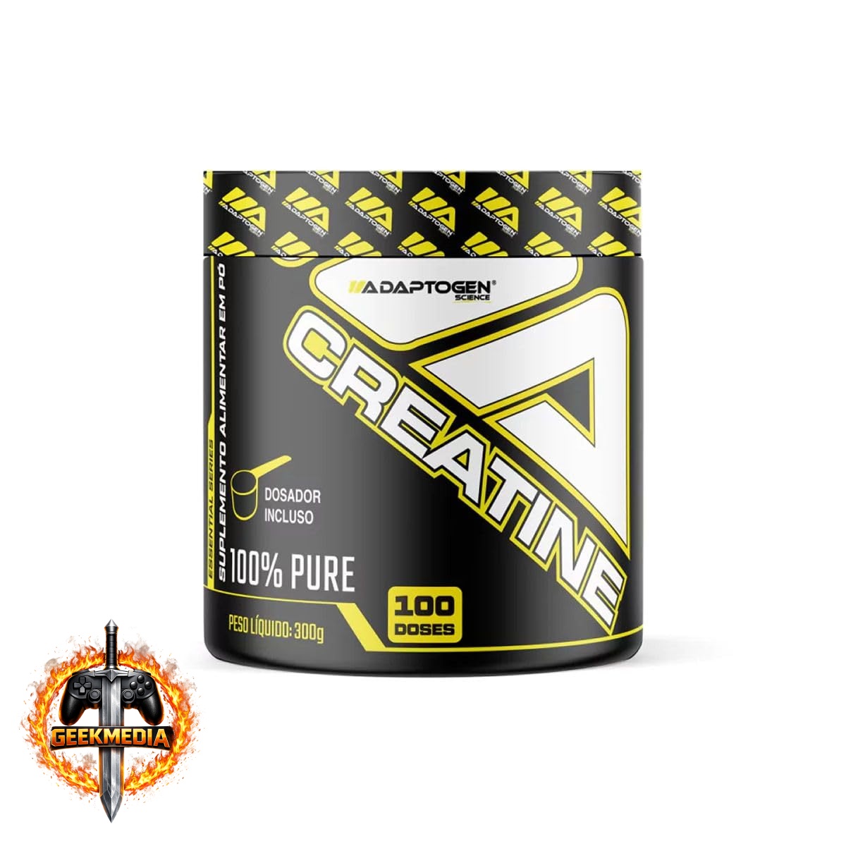 Creatina 100% Pura 300g Adaptogen Science