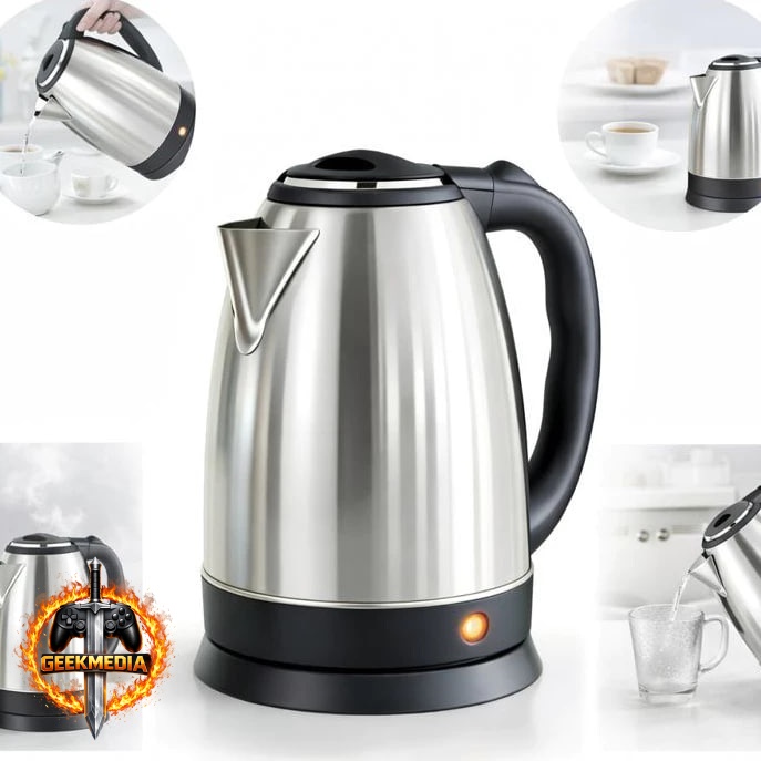 Chaleira Elétrica Jarra Café Chá Inox 110V