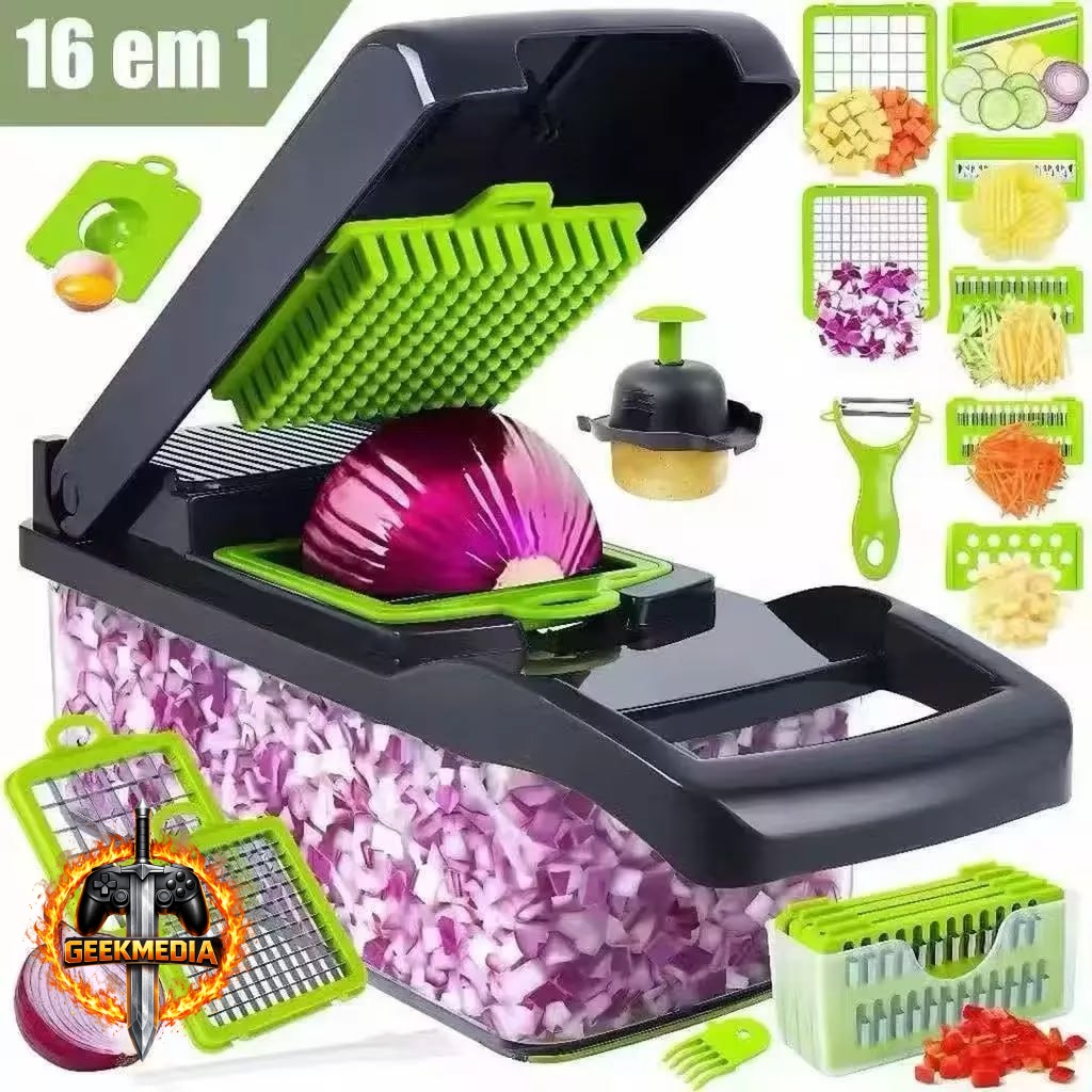 Cortador 16 em 1 Multifuncional de Legumes e Frutas