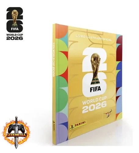 Álbum Oficial Copa 2026 Capa Dura Dourado Panini