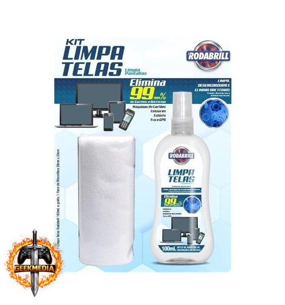 Kit Limpa Telas 100ml Rodabrill