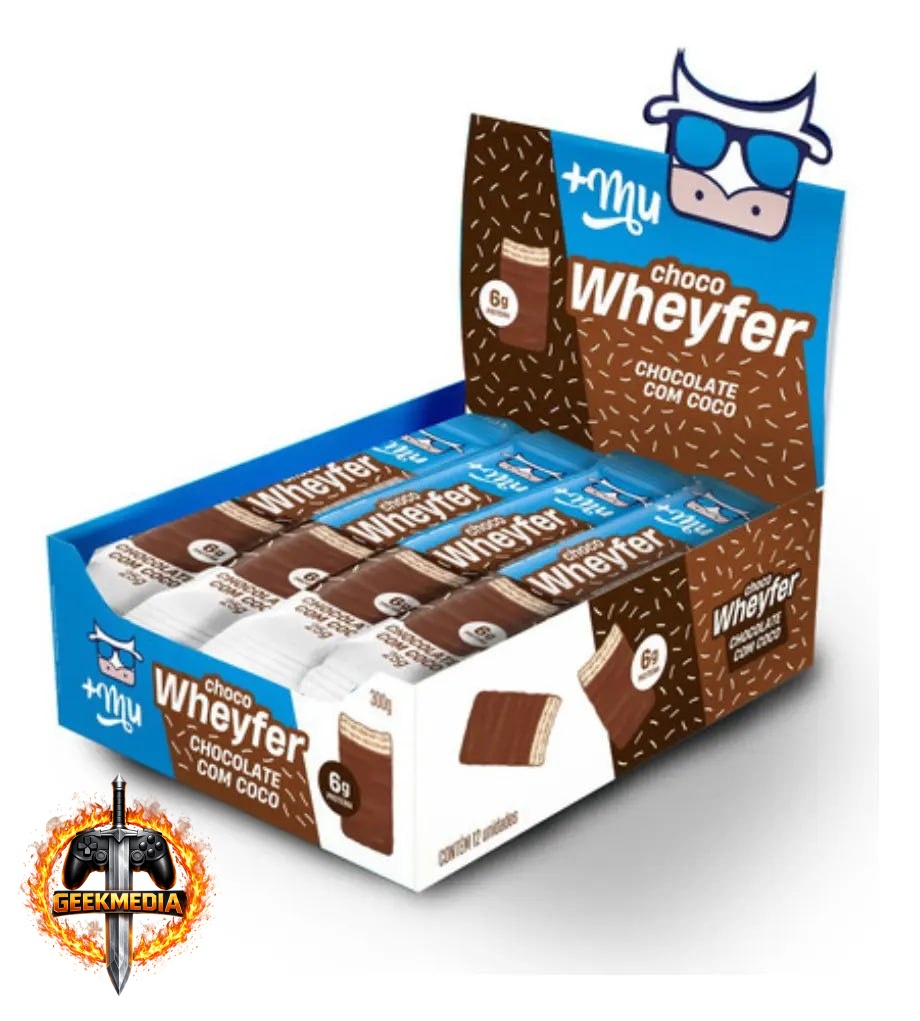 Chocowheyfer Proteico Sabor Chocolate com Coco - Display 12x25g