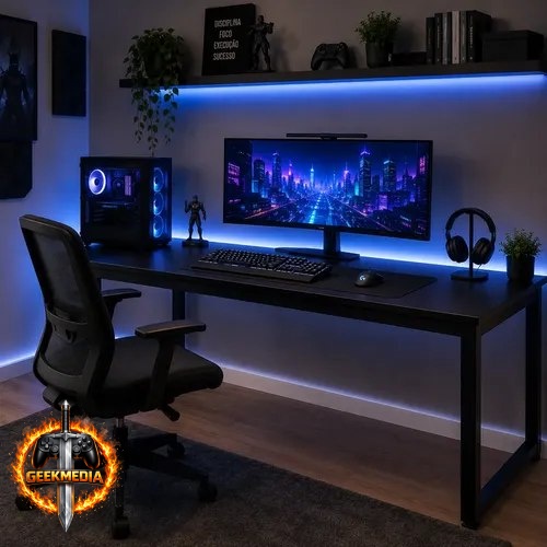 Mesa Para PC Gamer Industrial 150cm