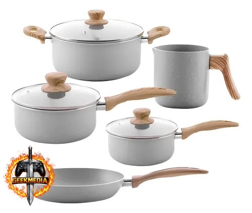 Jogo de Panelas 5 Peças Brinox Ceramic Life