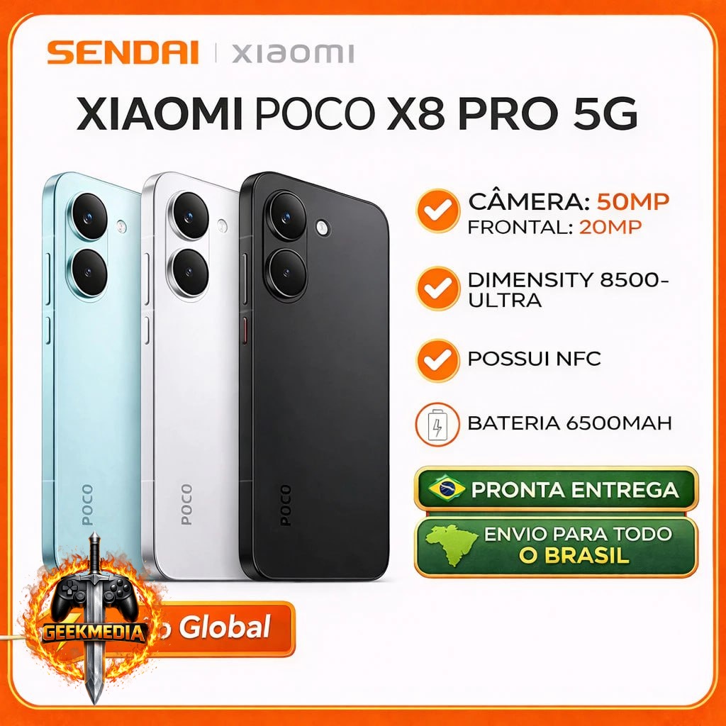 Celular Xiaomi Poco X8 Pro 5G 256GB