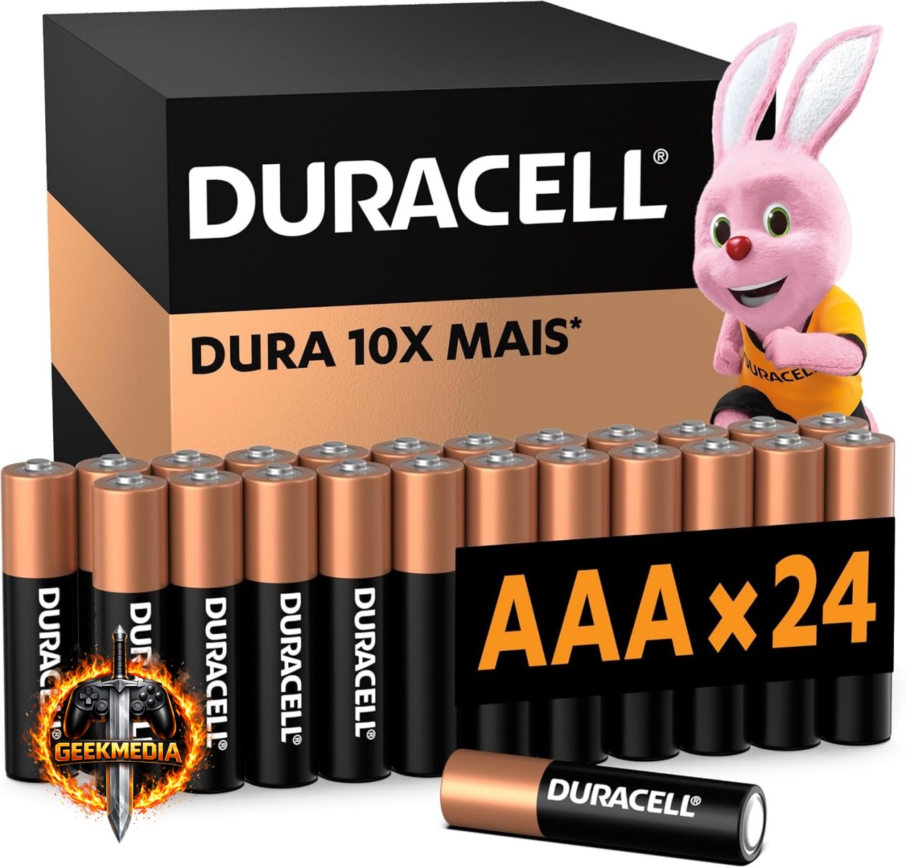 Duracell Pilhas Alcalinas AAA Pack 24 Unidades