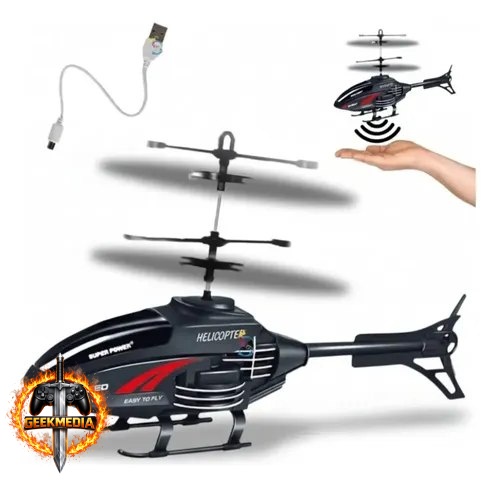 Mini Helicóptero Voador Sensor Mão Drone Recarregável