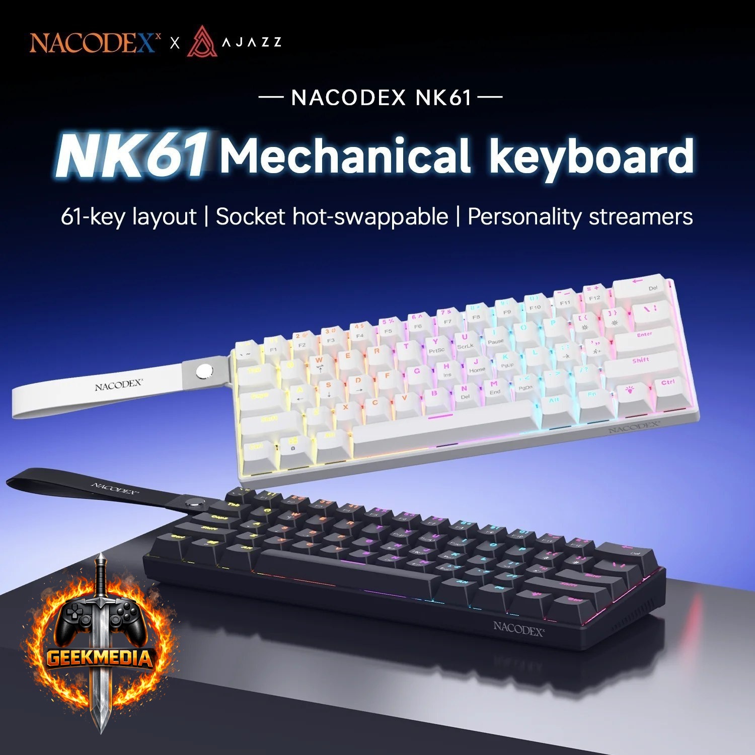 Teclado Mecânico Ajazz X Nacodex NK61