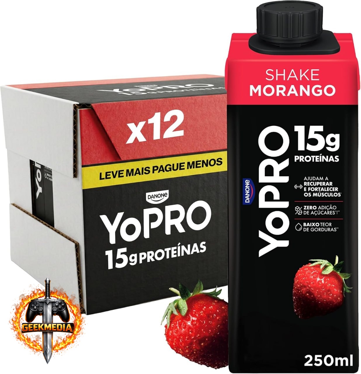 YoPRO Bebida Lactea UHT Morango
