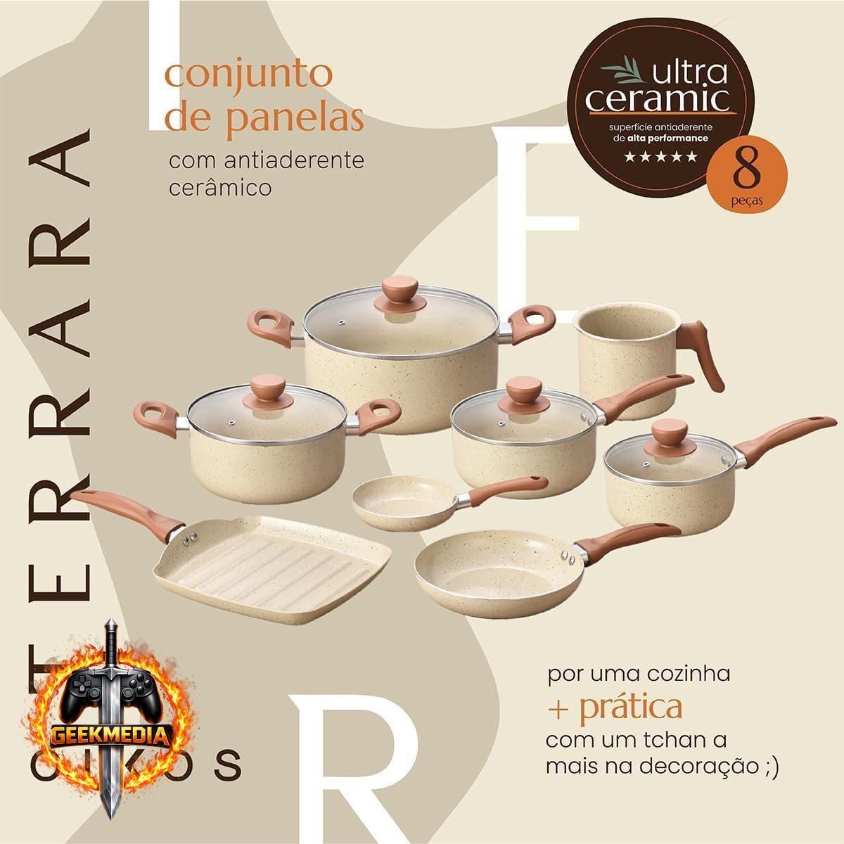 Jogo de Panelas Oikos Terrara