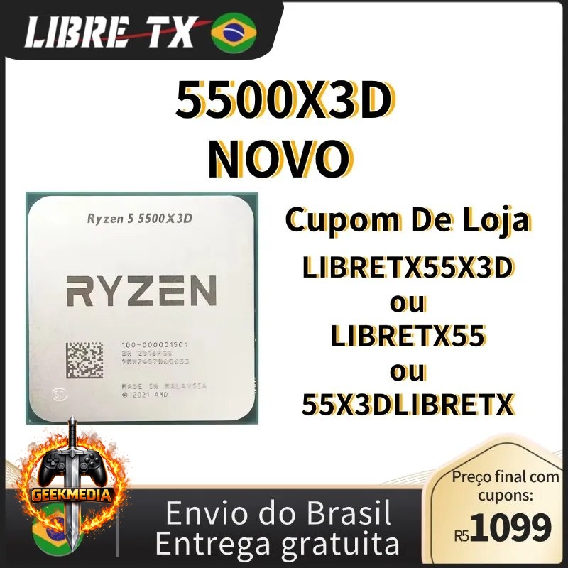 Processador AMD Ryzen 5 5500X3D