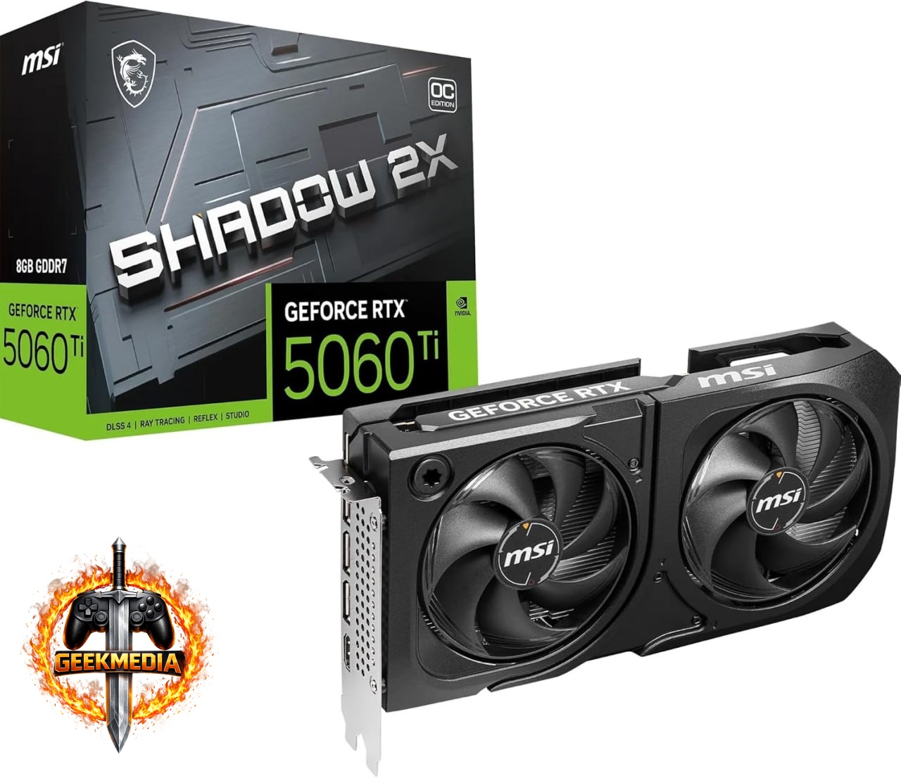 Placa de Vídeo MSI RTX5060TI 8GB GDDR7