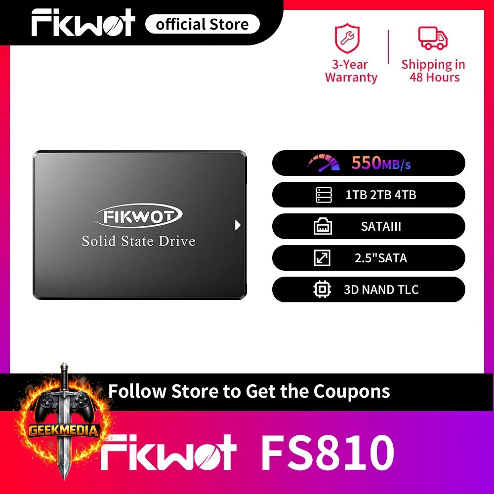 SSD FIKWOT FS810 SATA3 2.5 polegadas